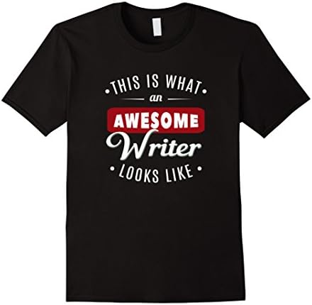 Mens Funny Writer Awesome T shirt for men and women 3 colors XL Black