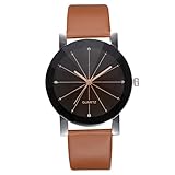 Charberry Women's Casual Quartz Leather Band Newv Strap Watch Analog Wrist Watch Brown