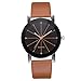 Charberry Women's Casual Quartz Leather Band Newv Strap Watch Analog Wrist Watch Brown