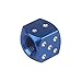 Senzeal 5X Aluminum Dice Valve Caps Tire Air Valve Stem Caps Cover for Car Trunk Bike Bicycle Wheel Blue