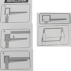 Weilan 18 Pieces Rimless Aquarium Lid Clips 6mm