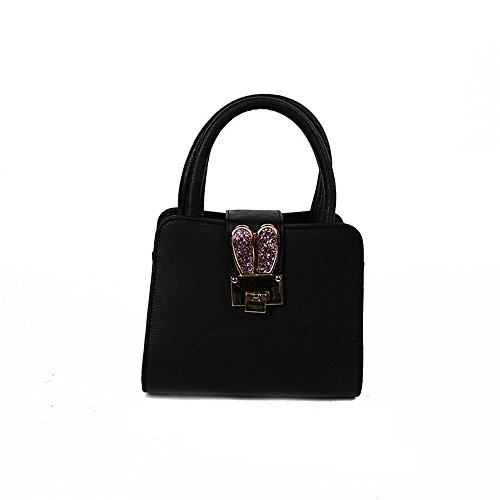 GWQGZ Ladies' Handbag Fashion Fashion Bag,Black