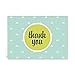 Mod Thank You Note Cards Pack / 36 Appreciation Cards With White Envelopes Set / 6 Thanks Geometric Greeting Card Designs / 3 1/2