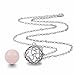 Eudora Harmony Bola Endless Love Locket Pendant Necklace 20mm Musical Chime Ball & 30'' Chain