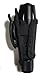 DAX Industries Universal Nylon Flashlight Holster For Belt, With Rotating Clip And Strectch Capability, Durable, Heavy Duty Pouch Flashlight Holder