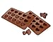 KOVOT Heart Shaped Silicone Molds – Set of 2 – Creates Heart-Shaped Chocolate, Candy or Ice Cubes