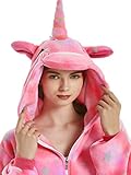 Adult Pajamas Unicorn Costume Onesies for Women Men Teen Girl Animal Onsie Youth,Colorful Unicorn,L Fit Height 66