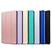 ULAK iPad Pro 9.7 Case, Slim Smart Case Stand for Apple iPad Pro 9.7 Inch 2016 PU Leather Colorful Clear Back Cover,Not Fit iPad 9.7 2017 (Rose Gold)