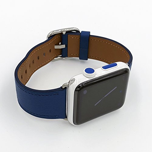 DotCrown Crown dot sticker vinyl cover, set of 8 Blue dots for all Apple Watch plus x2 matching side buttons - Thumbnail 3