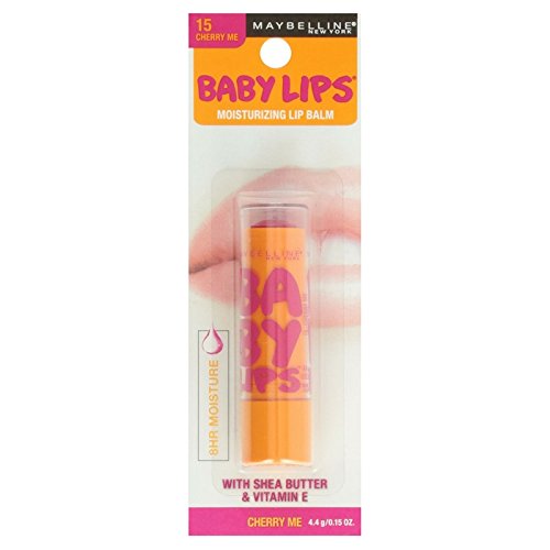 Maybelline Baby Lips Moisturizing Lip Balm , Cherry Me 0.15 oz (Pack of 2)