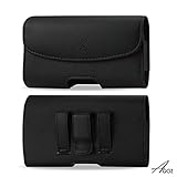 For Samsung Galaxy On5, Premium Leather AGOZ® Pouch Case Holster with Belt Clip & Belt Loops