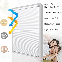 Moonice Cordless Cellular Shades Light Filtering