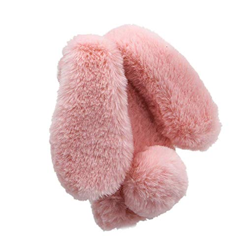 Miagon Furry Case for Samsung Galaxy S10 Plus,Glitter Diamond Cover Girls Women's Super Soft Winter Warm Funny Rabbit Ears Faux Fur Plush Fluffy Cover for Samsung Galaxy S10 Plus
