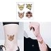 COKOHAPPY Day of the Dead Sugar Skull Temporary Tattoos (96 Counts), Halloween Face Tattoo Sticker Black Skeleton Web Red Roses Tattoo for kids Boys Girls Mexican Halloween Decor Party