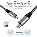 USB C to USB C Cable, Amoner 3Pack 3FT 6FT 10FT Type-C to Type-C Durable Nylon Braided Cord for USB Type-C Devices Including Samsung Galaxy Note 8/9 S10/S9+, Google Pixel, MacBook and More