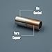 Topton Uninsulated Tin-Coated Copper Wire Ferrule Cable Crimp Terminals Butt Connector 150pcs 3 Sizes 10-12 AWG (4.0-6.0mm2)/14-16 AWG (1.5-2.5mm2)/18-22 AWG (0.5-1.0mm2) in Case