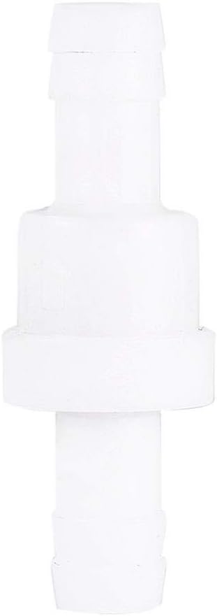 10mm 3/8" Plastic Quick Fitting One Way Non Return Check Valve for Water Fuel Gas Liquid Air, White - Image 3