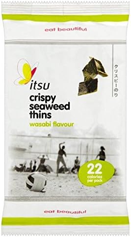 (8 PACK) - Itsu Wasabi Crispy Seaweed Thins| 5 x 18 gx |8 PACK - SUPER SAVER - SAVE MONEY
