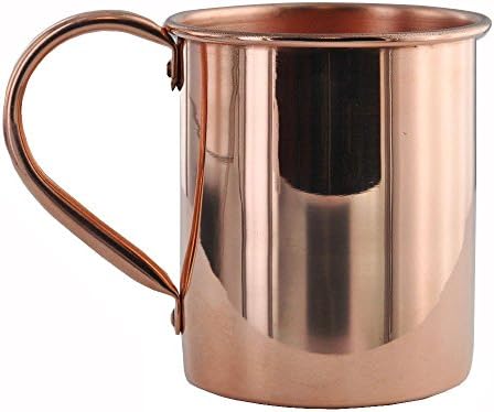 Solid Copper Mugs Moscow Mule Mug with No Inner Linings, 16 oz