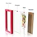 BOJIN 4x6 Inch Picture Frames Plastic Table Top Photo Frame 10x15 CM - Red