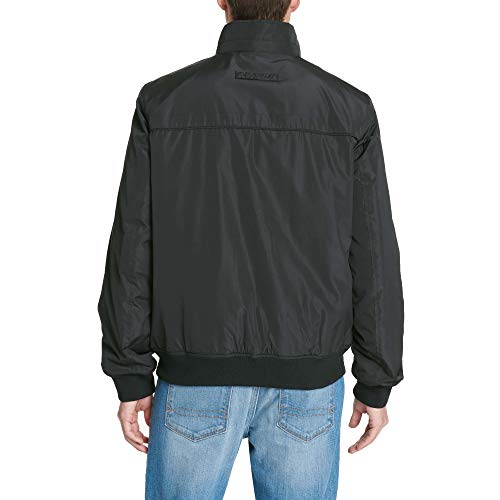 Tommy Hilfiger Men's Performance Faux Memory Bomber Jacket, Black, L