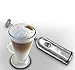 DELUXE STAINLESS STEEL MILK FROTHER - Best Handheld Milk Frother - Coffee Latte & Cappucino - Perfect Creamy Milk In Seconds - All Stainless Steel Construction - FULL Peace Of Mind Guarantee