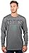 Ultra Game Men's Standard Long Sleeve Athletic Quick Dry Performance T-Shirt, Heather Charcoal, XX-Large