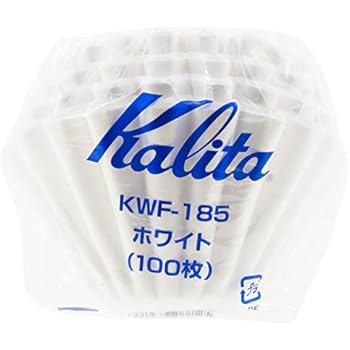 Kalita 22212 KWF-185 Wave 185 (100P) Paper Filter, Size, White