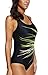 CharmLeaks Womens Swimsuits Chlorine Resistant Active One Piece Bathing Suits S Neon Green