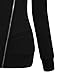 Ninedaily Women Sweatshirt Long Sleeve Oblique Zipper Casual Hoodie Jacket
