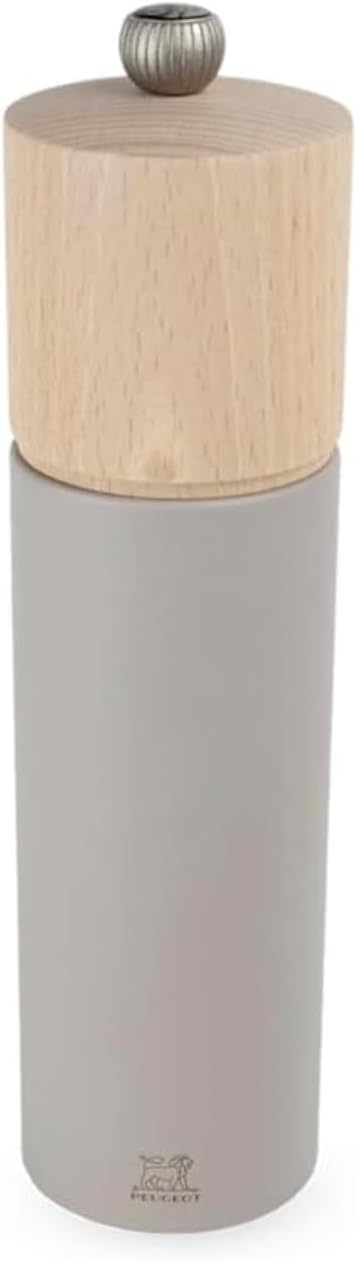 Peugeot Boreal 21cm Salt Mill PEFC Beech Wood Classic Grind Pebble Grey Made