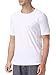 DAVID ARCHY Men's 2 Pack Fast Dry Mesh Crew Neck Undershirts (M, White)