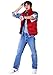 Fun Costumes Adult Back to the Future Marty McFly Halloween Costume with Vest, Jacket, Shirt | Cosplay Outfit | Officially Licensed - Red - Medium