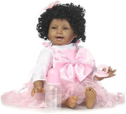 black baby skates doll