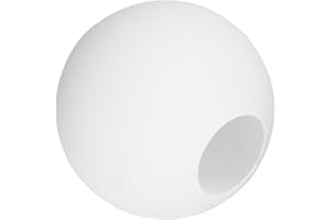 NUOBESTY Frosted Glass Globe Lamp Shade 8 Inch Round Opal Pendant Light Cover Replacement for Wall Sconce