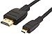 Amazon Basics HL-007330 High-Speed Micro HDMI to HDMI Cable, 3 Feet, Black