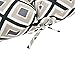 AmazonBasics Tufted Outdoor High Back Patio Chair Cushion- Black Geo