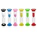EMDMAK Sand Timer Hourglass Sandglass Sand Clock Timer 30sec / 1min / 2mins / 3mins / 5mins / 10mins (6 Pieces)