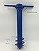 ABP Digital Beach Umbrella Sand Anchor ~ Fishing Pole Holder ~ Tents ~ Canopies ~ Flags ~ Pet Leash Holder (Blue)