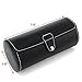 AUTOARK Leather Roll Traveler's Watch Storage Organizer for 3 Watch and/or Bracelets (Black),AW-006