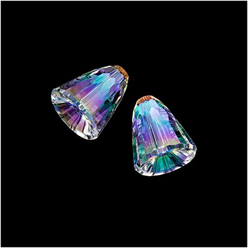 Swarovski Crystal, #5541 Dome Beads 11mm, 2 Pieces, Crystal AB