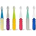 RADIUS Totz Plus Brush Kids Toothbrush Silky Soft BPA Free ADA Accepted Designed for Delicate Teeth & Gums for Children 3 Years & Up - Assorted - Pack of 3