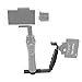 PERGEAR Mini Dual Grip for Zhiyun Smooth Q2 Crane 2 with Two Cold Shoes and 1/4