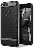 Google Pixel XL Case, Caseology [Parallax Series] Modern Slim Geometric Design [Black] [Textured Grip] for Google Pixel XL (2016)