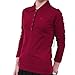 ChanzeePK Long-Sleeved Cotton Rayon Polo Tee Shirts: Women Shirts and Blouses