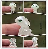 5 Pcs/lot Princess Mononoke Luminous Tree Elves Spirit Kodama Gardening Potted Decoration Micro Landscape Accessories