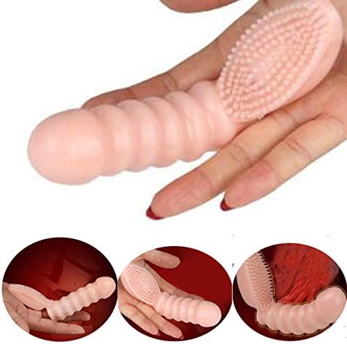 Portable Soft Silicone Mini Finger Vibra~tors Dancer Shoes Shape Massage Sleeve-CAP01