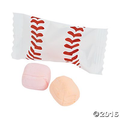 Baseball Sweet Cream Candies - 108 pcs