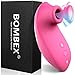 BOMBEX Clitoral Sucking Vibrator - Clit Sucker with 10 Frequencies| Waterproof Rechargeable Nipple Stimulator| Oral Sex Simulator Sex Toy for Women