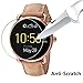 Screen Protector Compatible With Fossil Q Wander Gen 2, (3 Pack) Tempered Glass 2.5D &9H Hardness, Anti-Scratch, Full Coverage Bubble-free Watch Protective Film